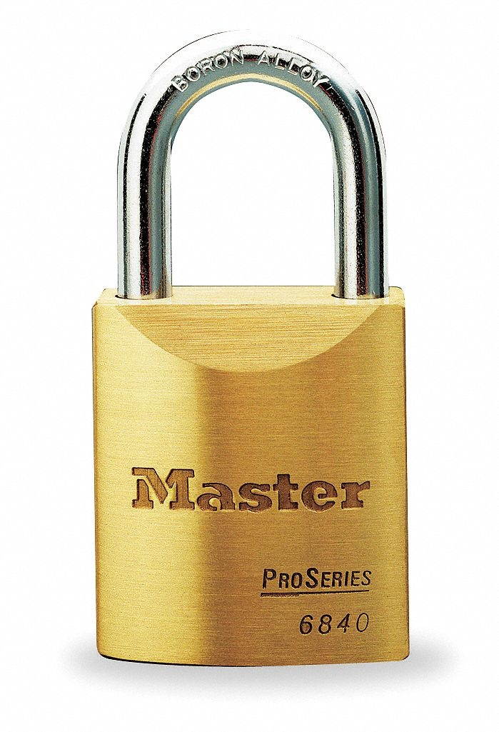 MASTER LOCK 6840KALJ-10G145 Keyed Padlock,Alike,1-3/4"W