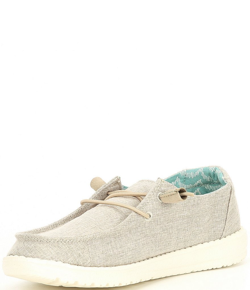 Hey Dude Women's Wendy Washable Chambray Slip-Ons