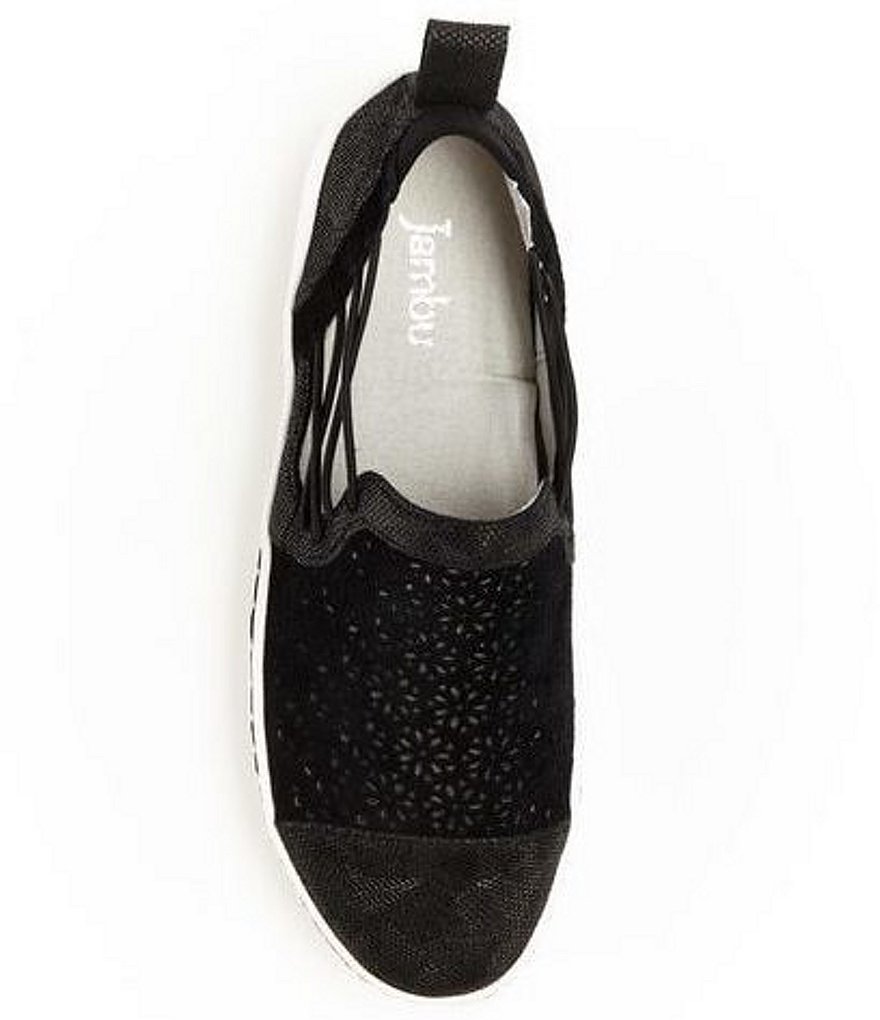 Jambu Erin Perforated Metallic Leather Slip On Sneakers