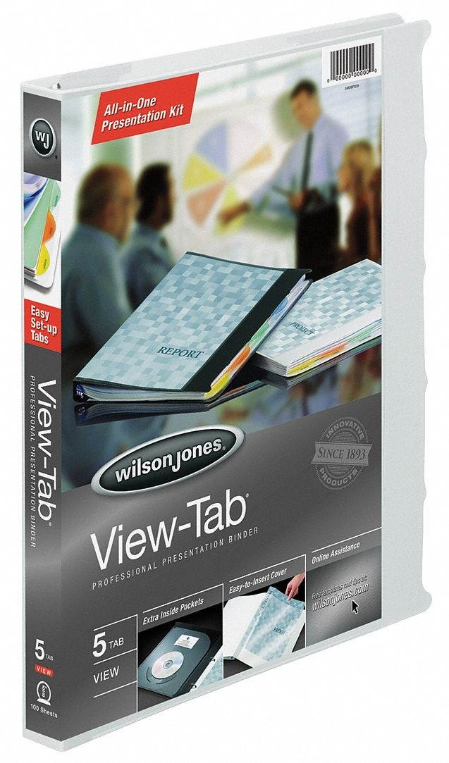 WILSON JONES W55364 5/8" Round Presentation Binder, White