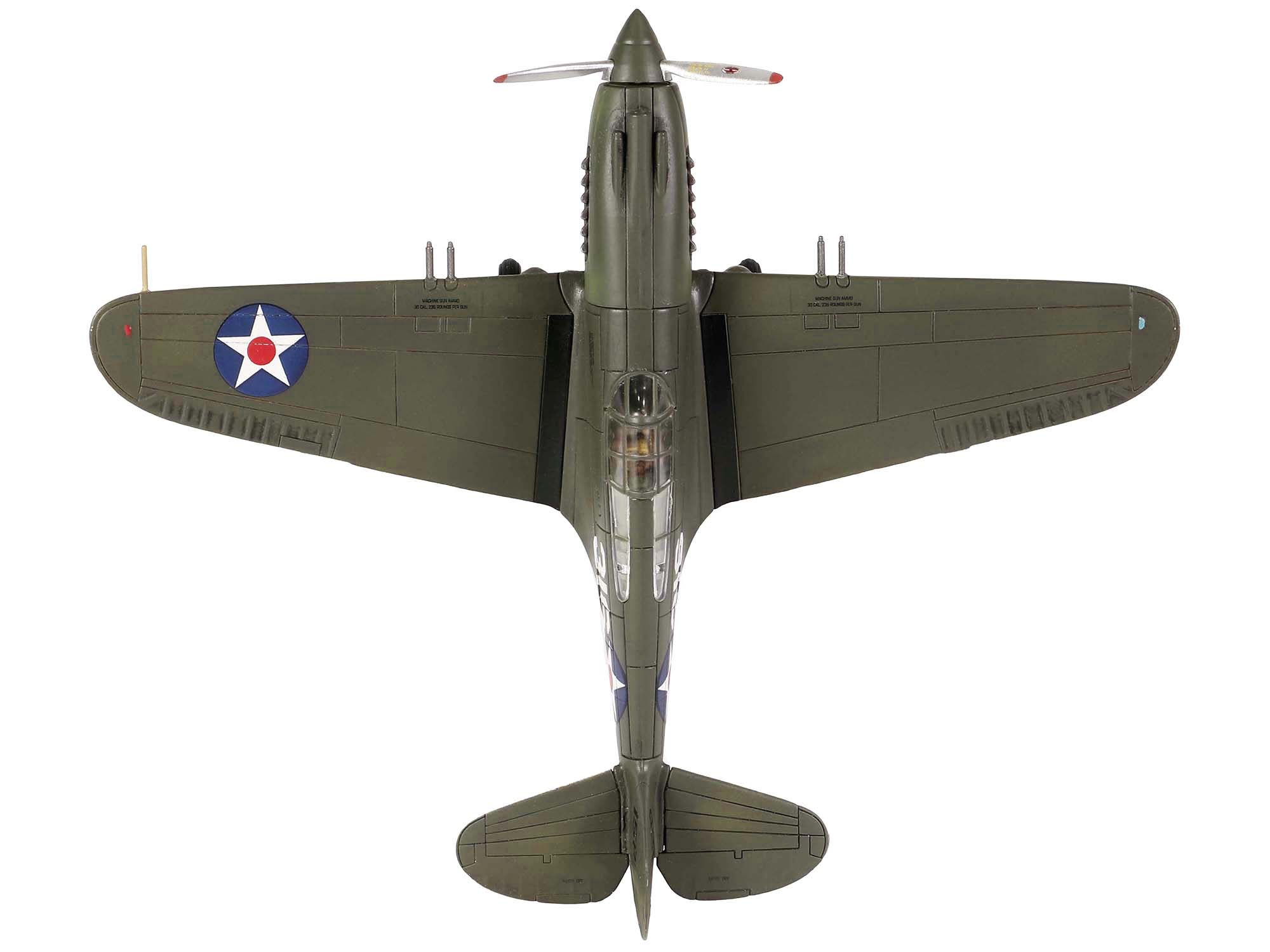 Curtiss P-40B HAWK 81A-2 Aircraft Fighter "3rd Pursuit Squadron American Volunteer Group P-8127 Serial : 47 China" (June 1942) "WW2 Aircrafts Series" 1/72 Diecast Model by Forces of Valor