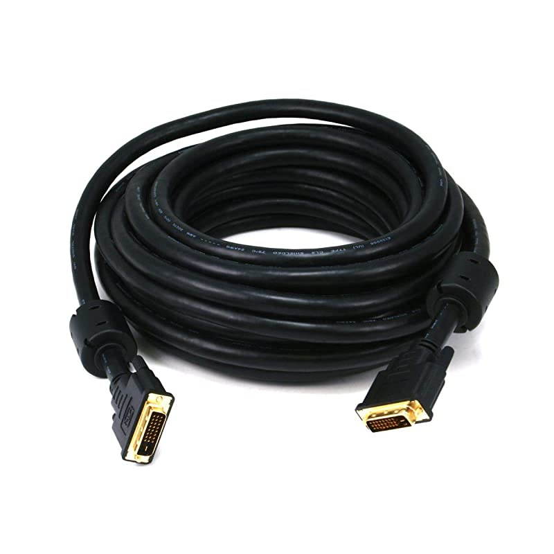 35ft 24AWG CL2 Dual Link DVID Cable Black