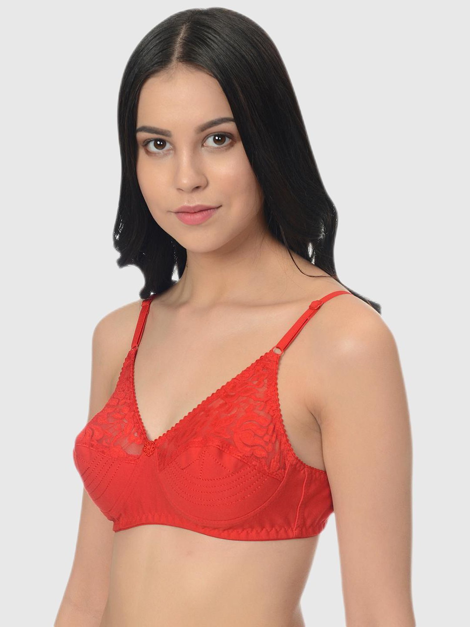 Mod & Shy Multi Lace Print Bra Set