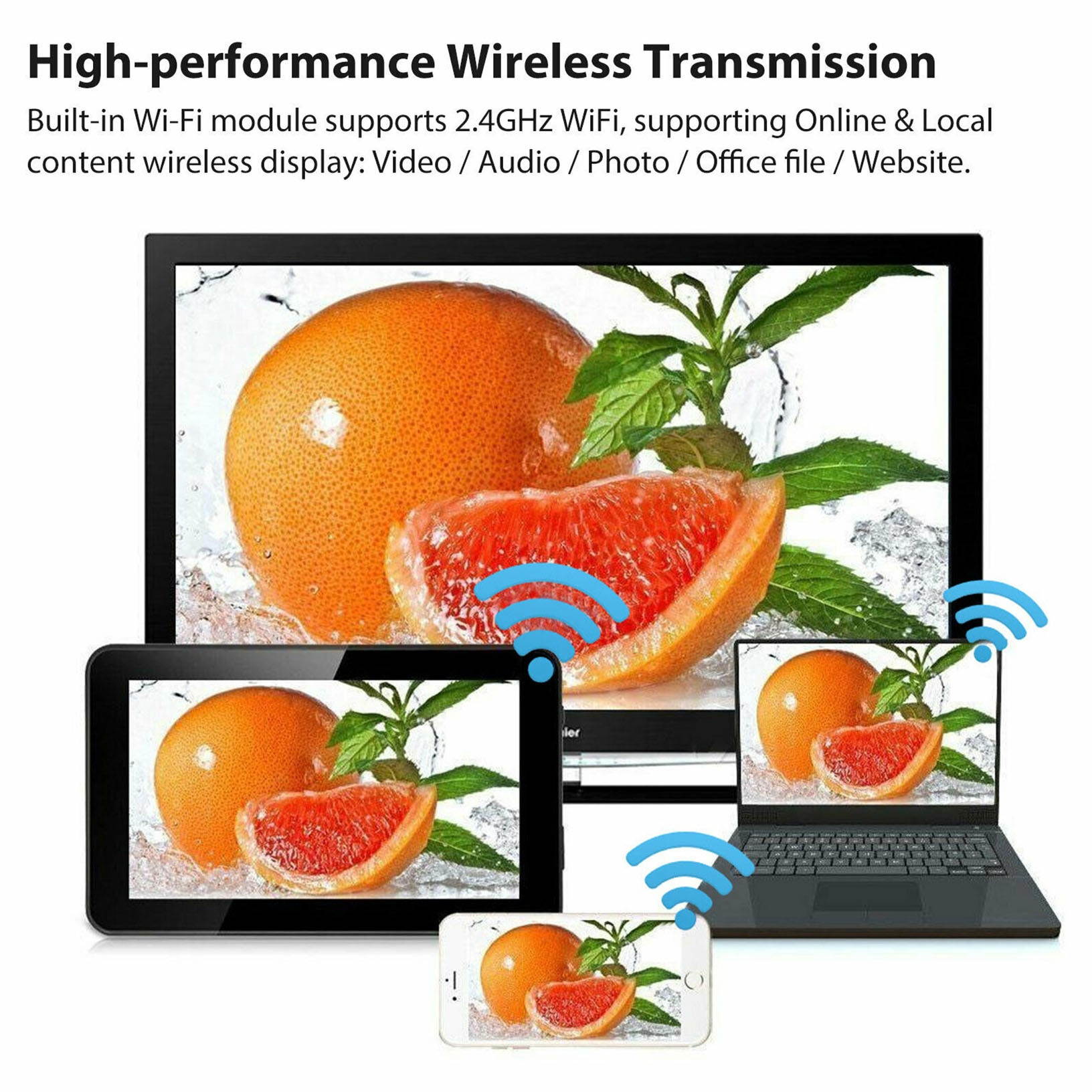 WIFI 1080P Wireless Display TV Dongle Adapter HDMI Receiver Airplay Miracast