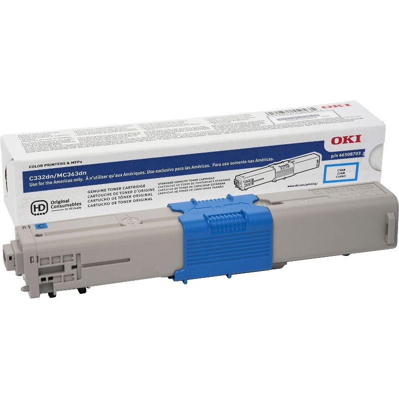 OKI Toner Cartridge f/C332/MC363 3 000 Page Yield CYN 46508703