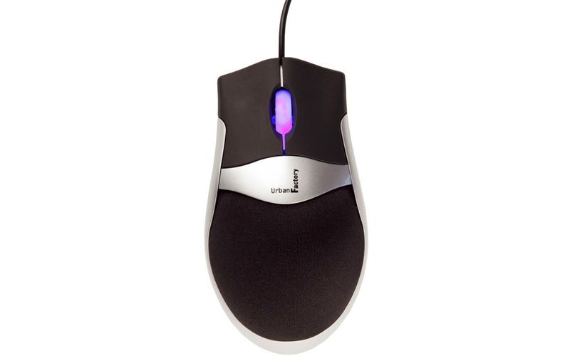 Urban Factory Foamy Mouse - Optical - Cable - USB - 800 dpi - Scroll Wheel
