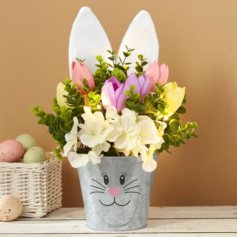 32" x 24" Artificial Palm Plant in Basket Stand - LCG Florals