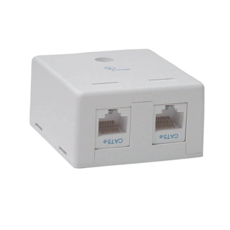 Cat5e Duplex SurfaMount Box Unshielded CNE43682