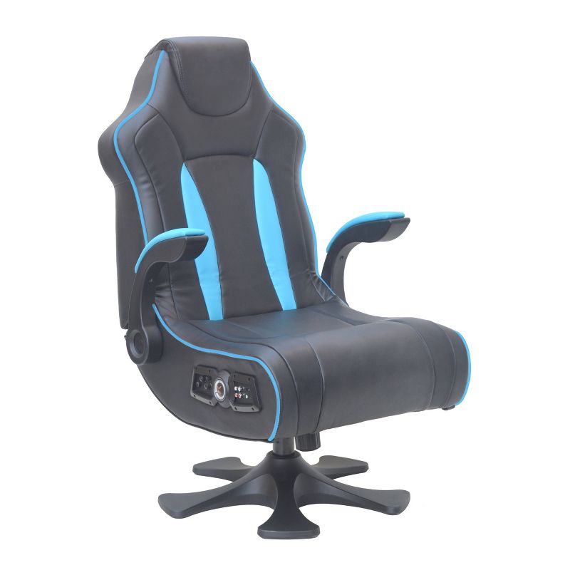 CXR4 Dual Audio Gaming Chair with Vibration Black/Teal - X Rocker