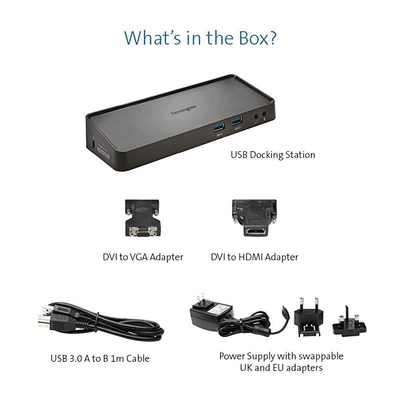 SD3600 Universal USB 30 Docking Station K33991WW Black