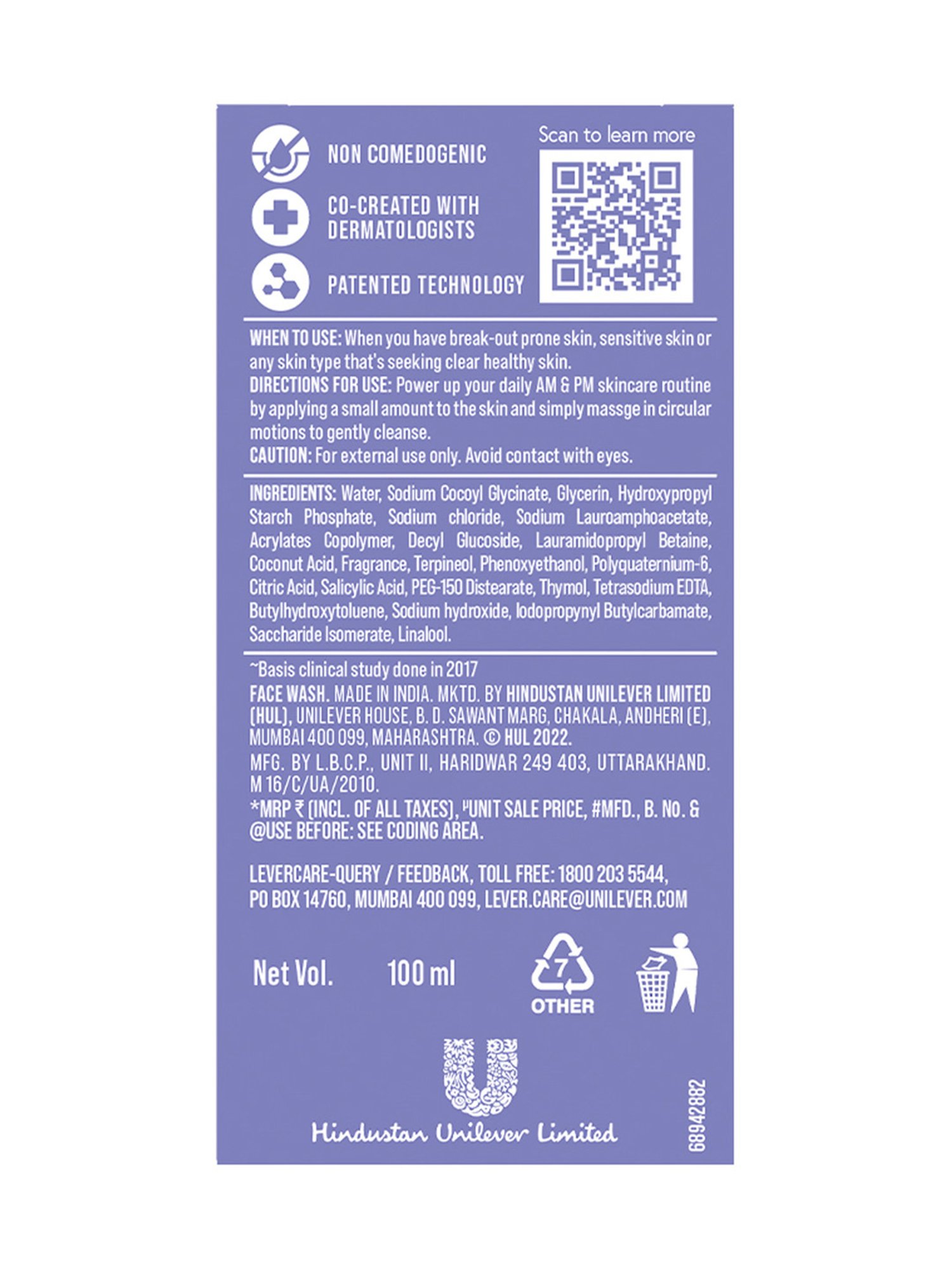 Acne Squad Kick-Start Cleanser with Salicylic Acid - 100 ml