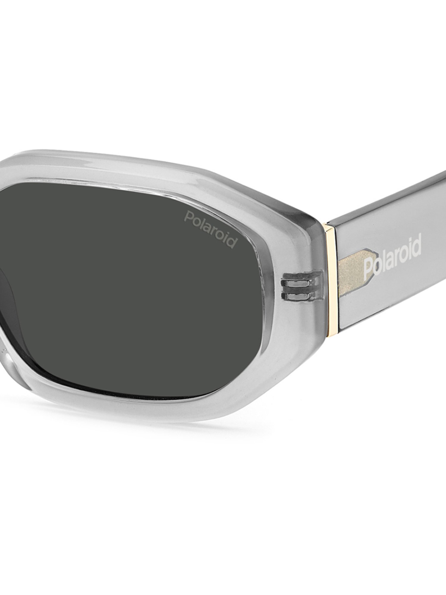Polaroid Grey Hexaround Sunglasses for Women