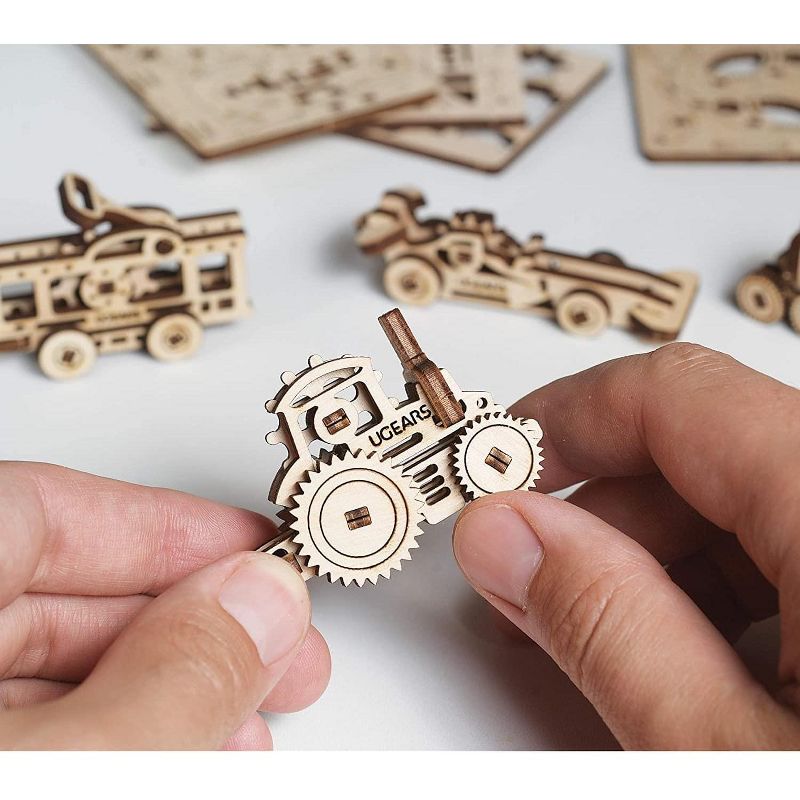 UGears Models UGears U-Fidget 3D Wooden Puzzle Set | Vehicles
