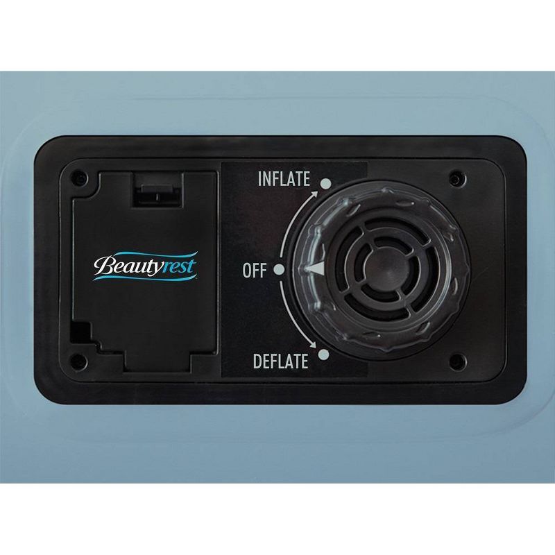 Living iQ Inflatable Portable Small Travel Size Kids Toddler Sleeping Blow Up Air Bed Mattress with Electric Pump and Headboard, Marvel Avengers