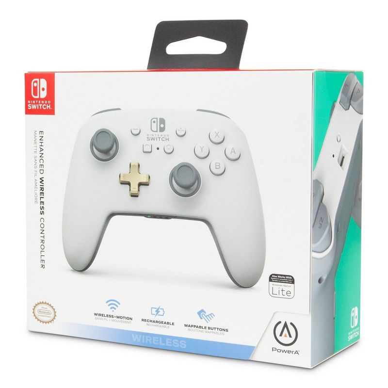 PowerA Enhanced Wireless Controller for Nintendo Switch - White