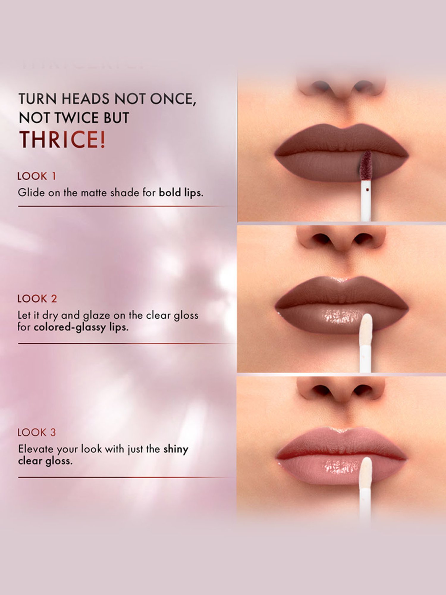 Lakme 9 To 5 Matte To Glass Liquid Lip Salted Caramel - 7.6 ml