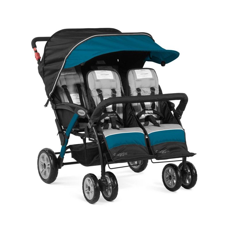 Foundations Gaggle Compass Quad 4-Passenger Stroller - Teal