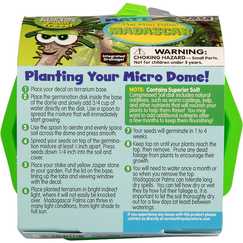 Toys By Nature Character Micro Domes - Matt the Madagascar Mini Palm