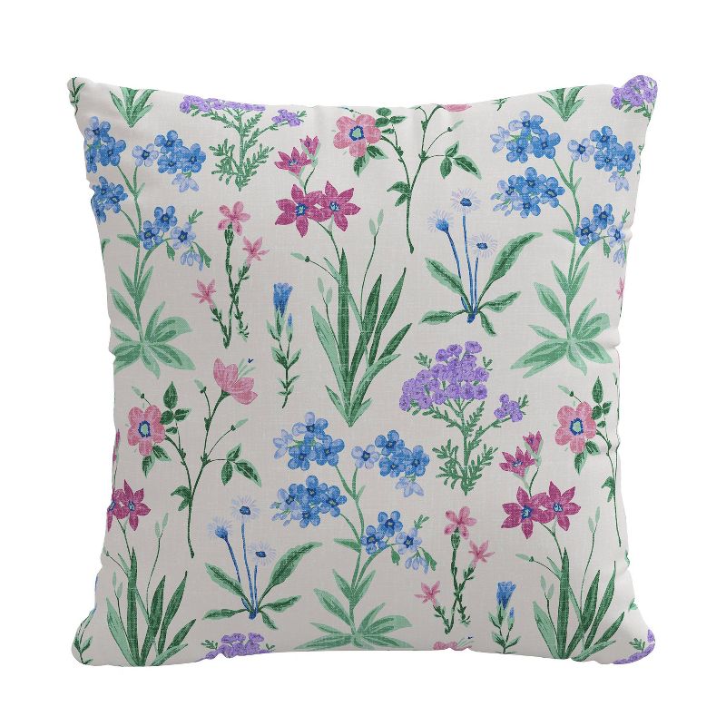 18" x 18" Outdoor Decorative Throw Pillow Botanical - Skyline Furniture