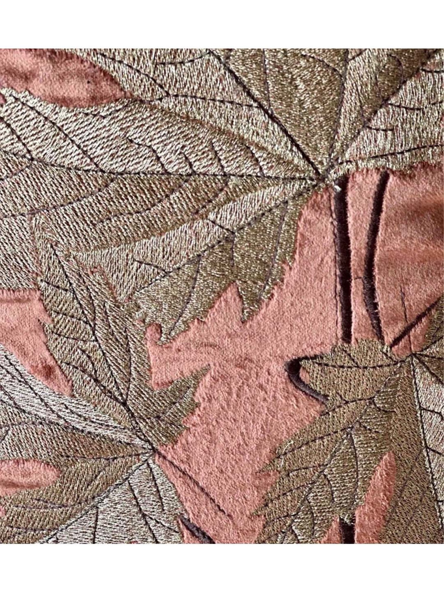 Mason Home Burnt Orange Autumn Leaves Cushion Cover