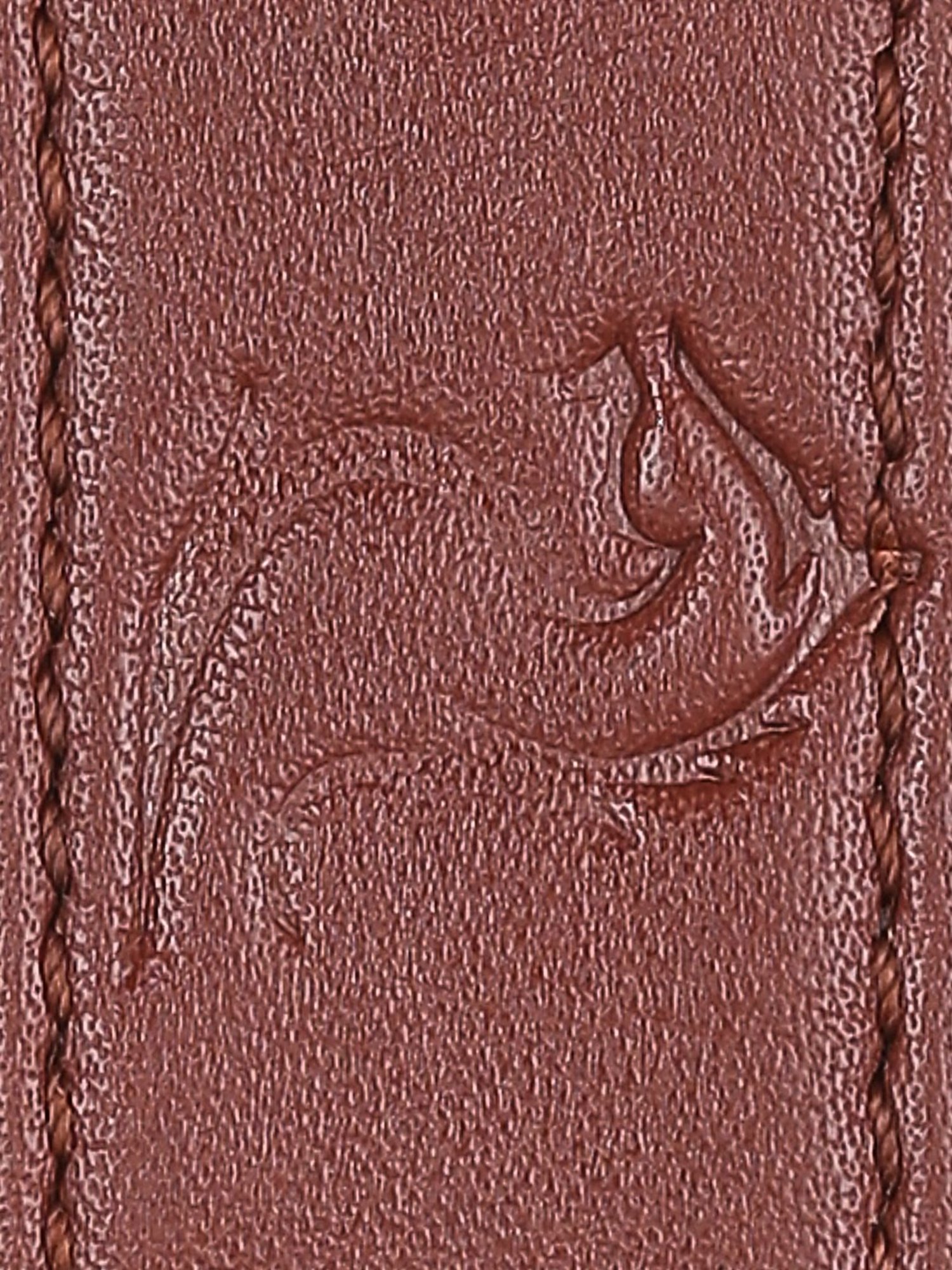 Kara Brown Leather Keychain