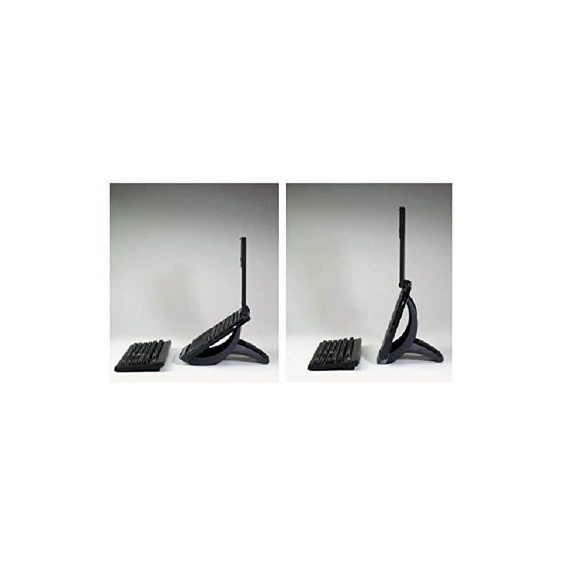 Laptop Stand, Raise Screen Height to Reduce Neck Strain, Position Laptop for Use as Second Monitor or for Zoom Calls, Small Footprint, Sturdy Design, Non-Skid Base, Easy Set-up, Black (LX550)
