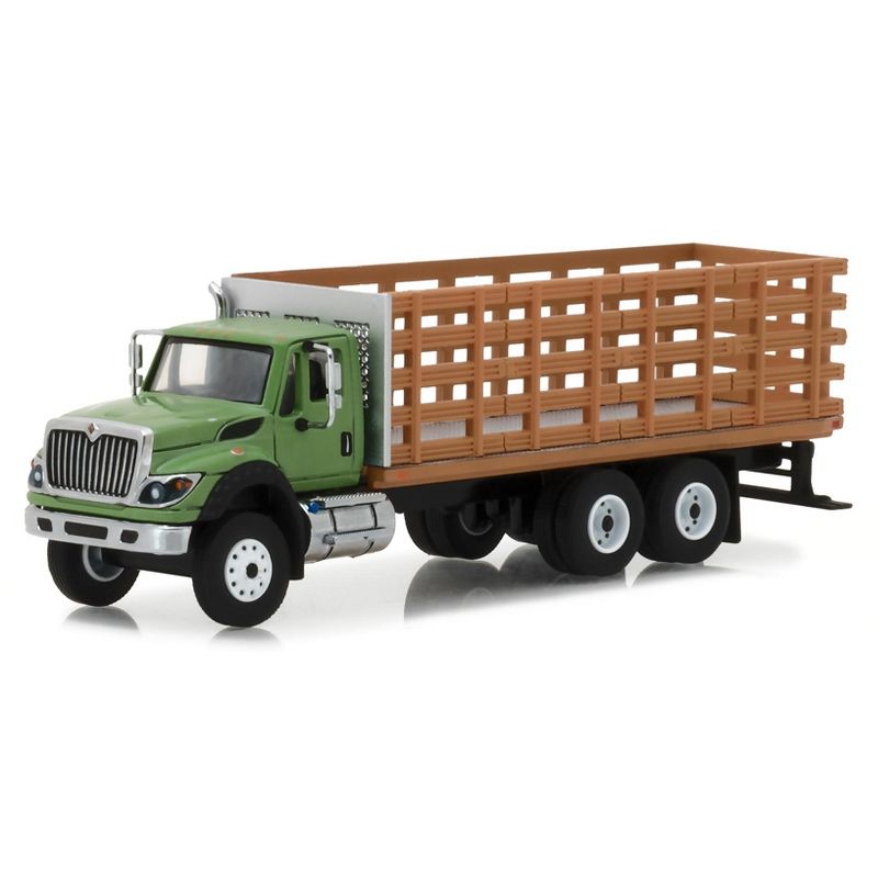 2018 International WorkStar Platform Stake Truck with Wood Effect S.D. Trucks Series 4 1/64 Diecast Model by Greenlight
