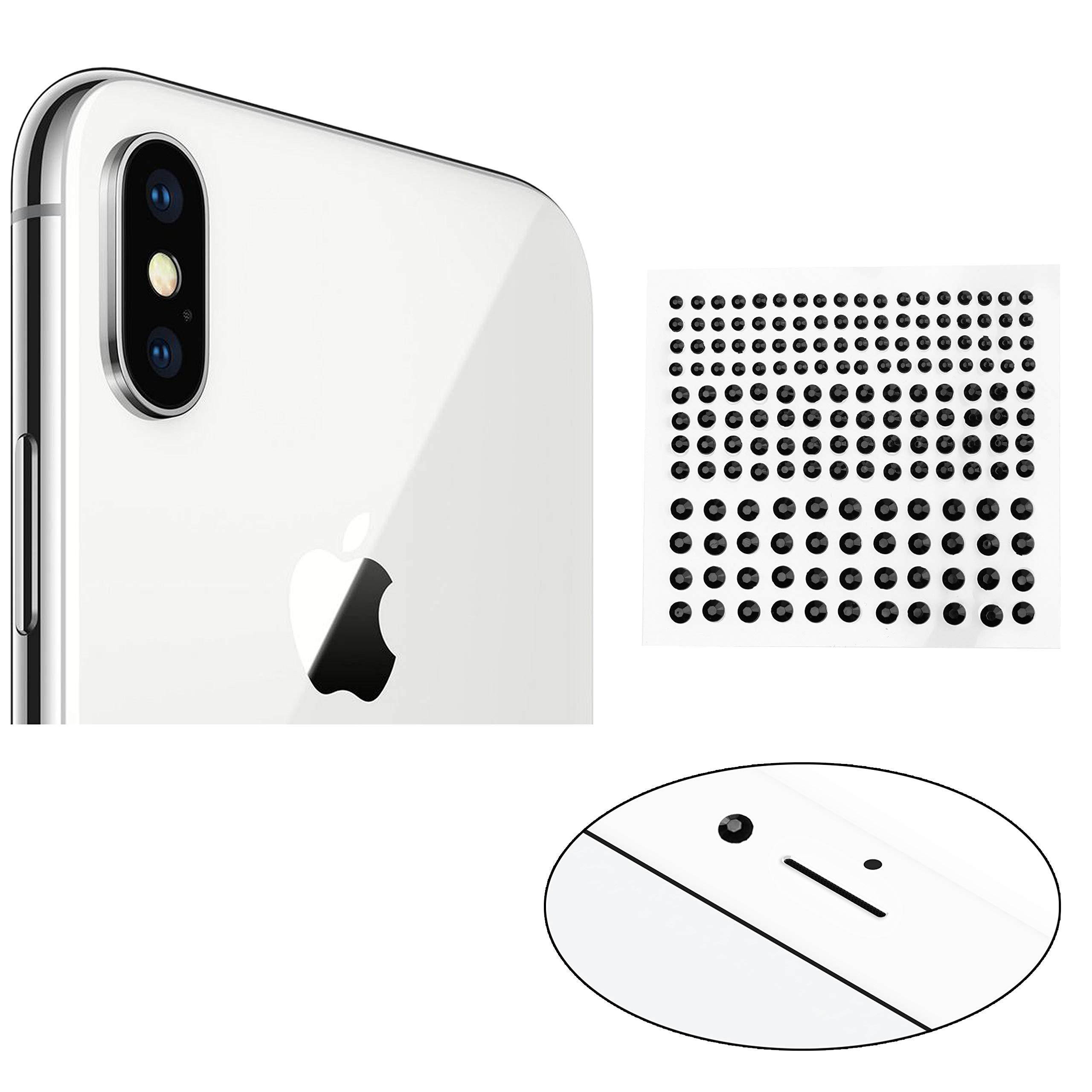 Eco-Fused Acrylic Stickers Compatible with Nest Cameras - 172 Pieces (Black) - Reusable - Cover Indicator Light of Nest Cameras, Built-in Cameras of Smartphones, Smart TVs, Game Consoles, Laptops