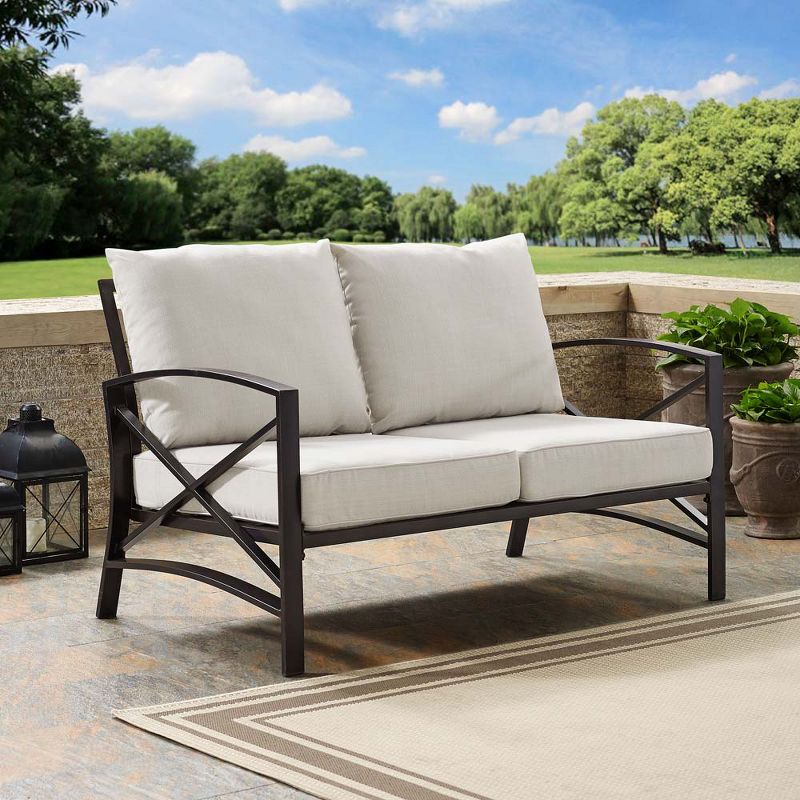 Tahoe Outdoor Three-Seater Sofa - Brown Wicker - Serta