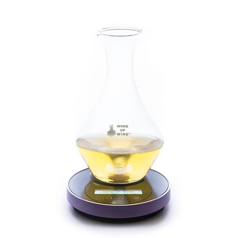 WAKE UP WINE Pro / 750ml Glass Decanter and Electronic Decanting Base