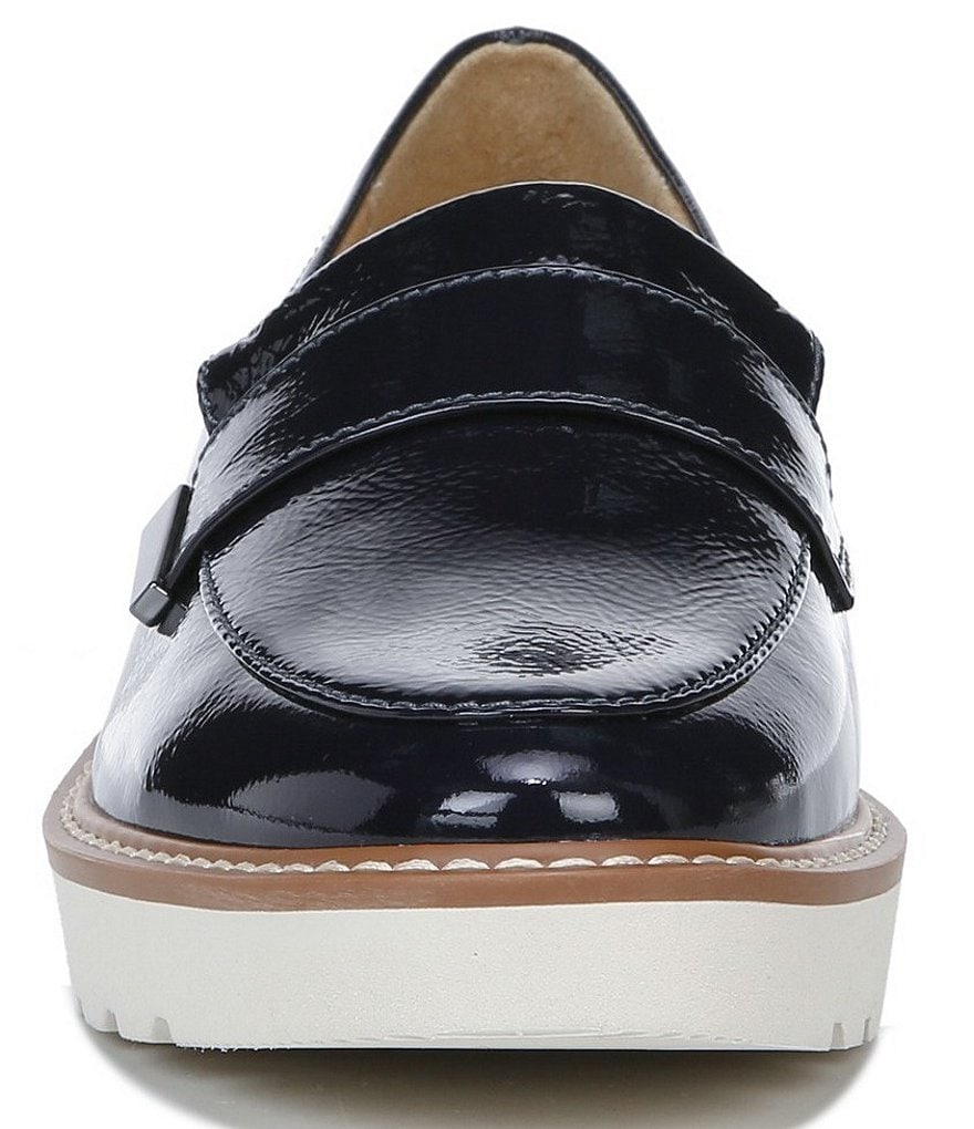 DKNY Eli Leather Logo Hardware Strap Loafers