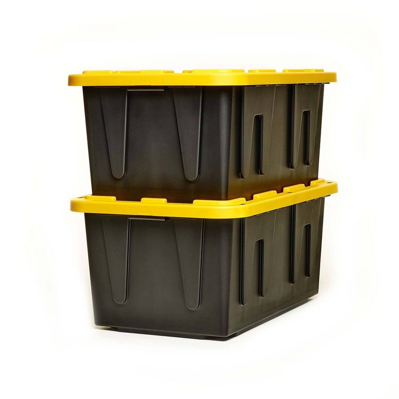 2pk 27gal Durabilt Tough Container - Homz