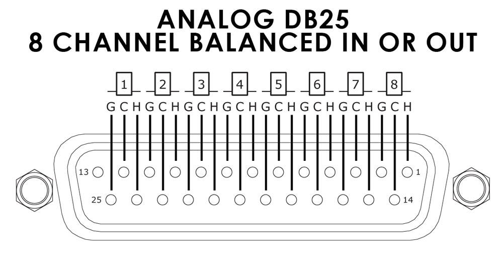 Elite Core 25-pin D-Sub to 8 XLR Female Breakout Snake Cable - 5' length