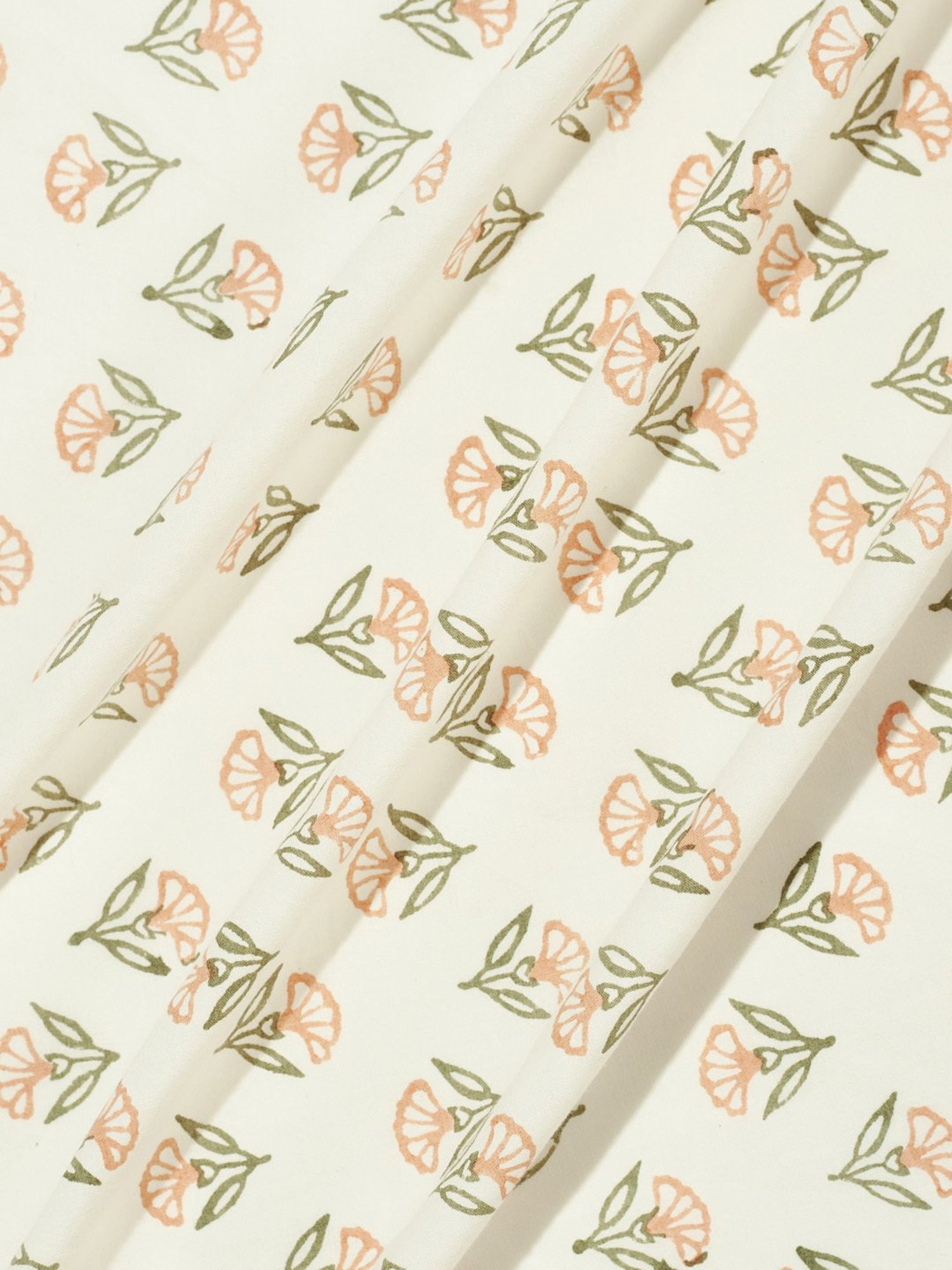 Fabindia Home Mihira Printed Teal 180 TC Cotton Single Size Bed Sheet with 2 Pillow Covers