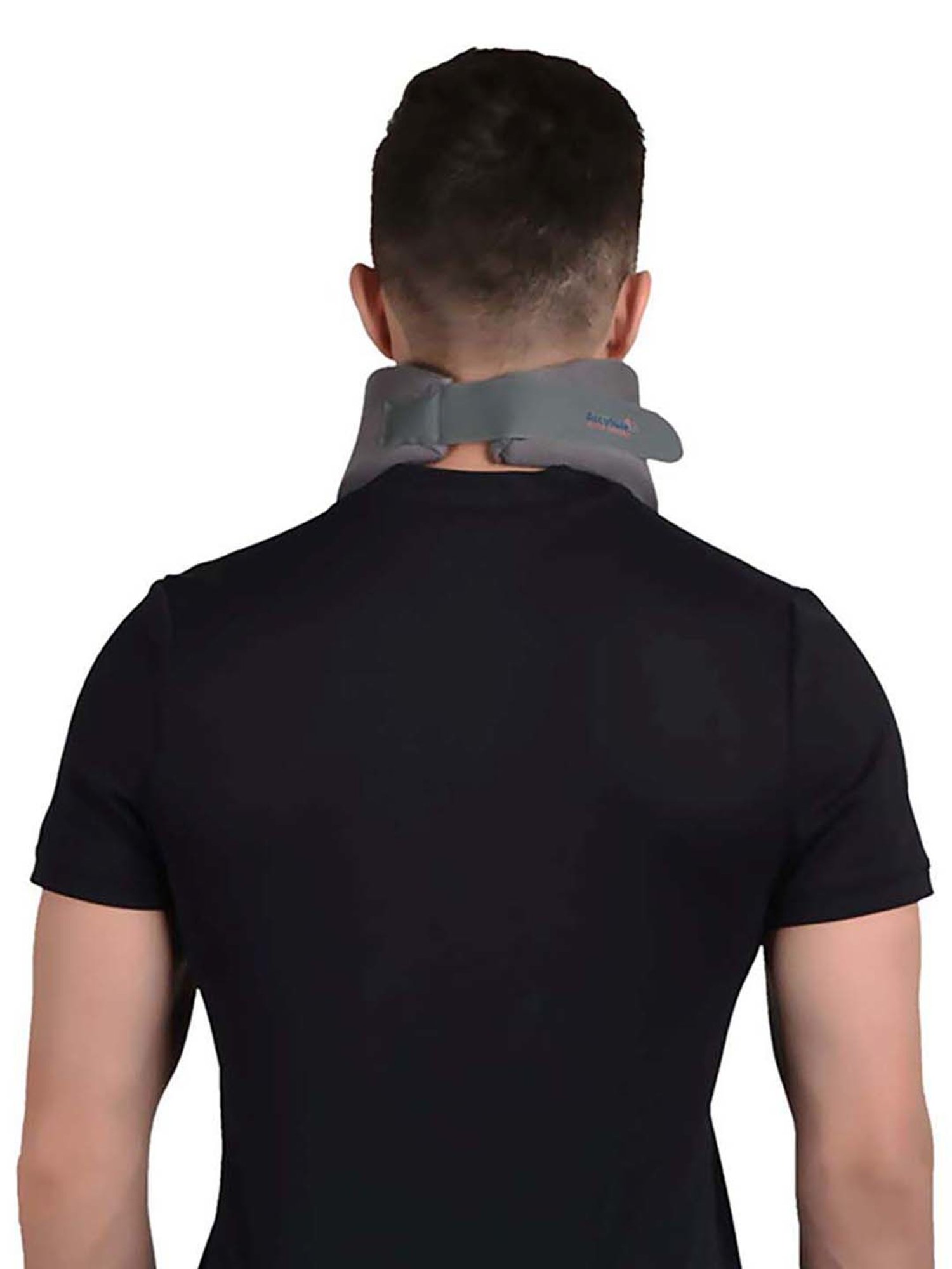 AccuSure Soft Cervical Collar Support Adjustable Neck Brace - M (Grey)