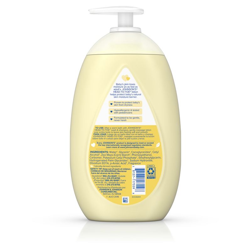 Johnson's Head-To-Toe Baby Lotion - 27.1oz