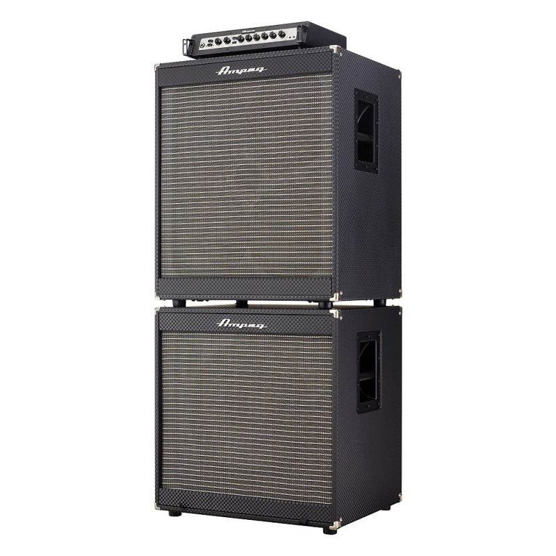 Ampeg Portaflex PF800 Head, PF-410HLF 4x10/PF-115LF 1x15 800W Bass Amp Stack