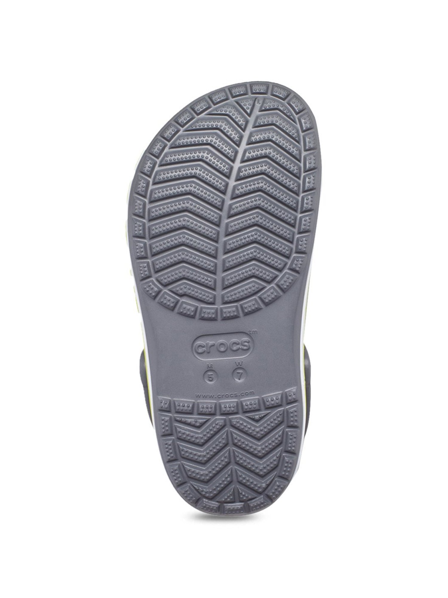 Crocs Men's Bayaband Slate Grey Back Strap Clogs