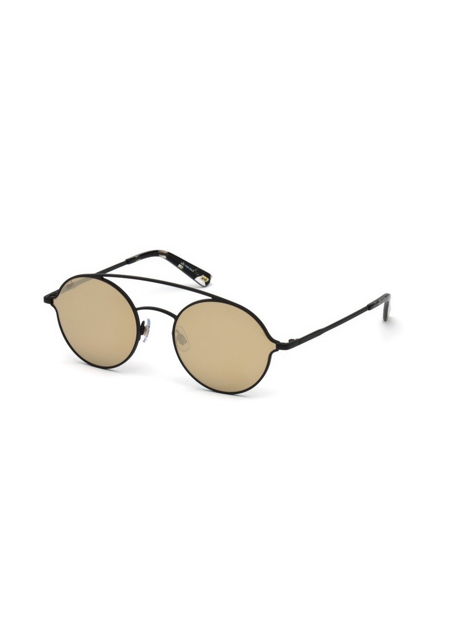 Web Eyewear Brown Pilot Sunglasses for Men Designed in Italy