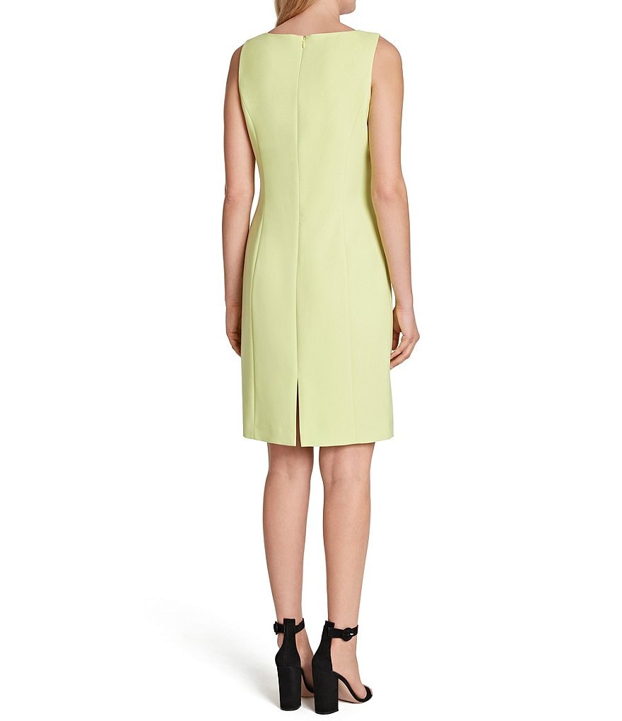 Tommy Hilfiger Paisley Chiffon Smocked Sleeveless Mock-Neck Midi A-Line Dress