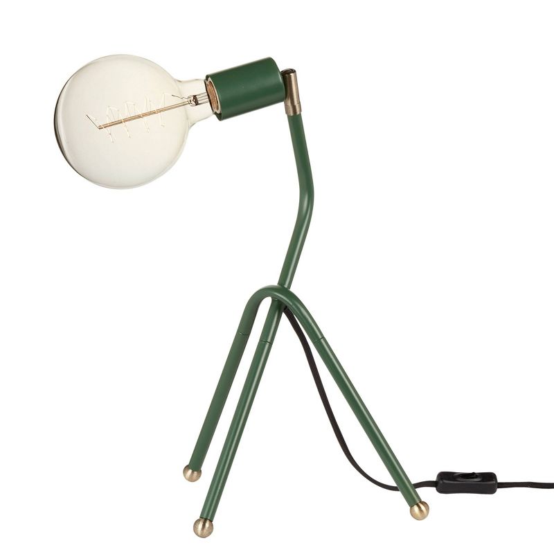 16" Perry Eden Green Desk Lamp with Black Fabric Cord - Novogratz x Globe