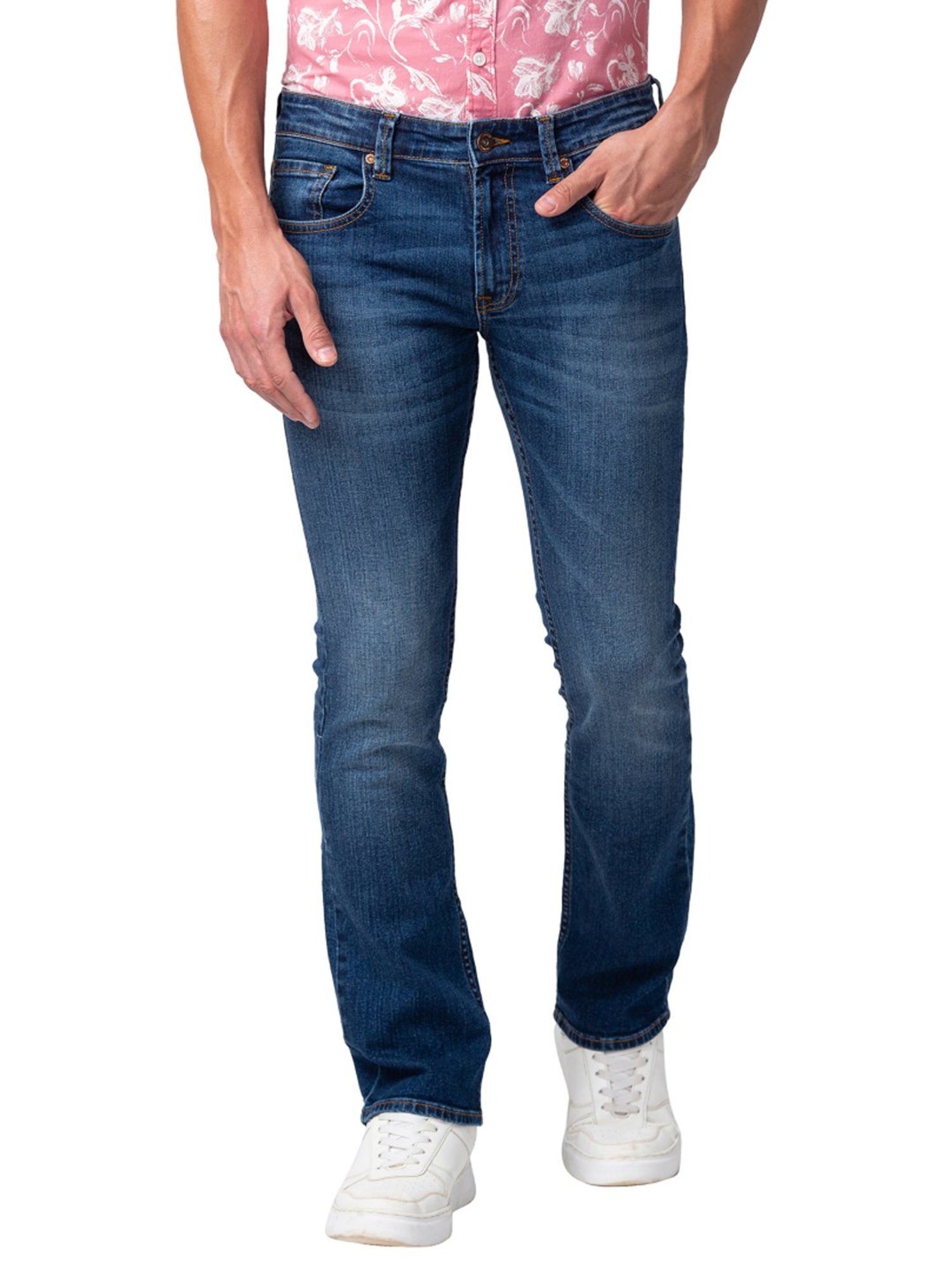 Spykar Dark Blue Bootcut Jeans