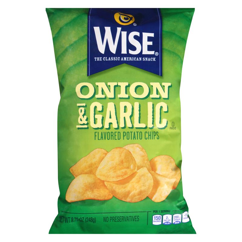 Wise Onion Garlic Potato Chips 8.75oz