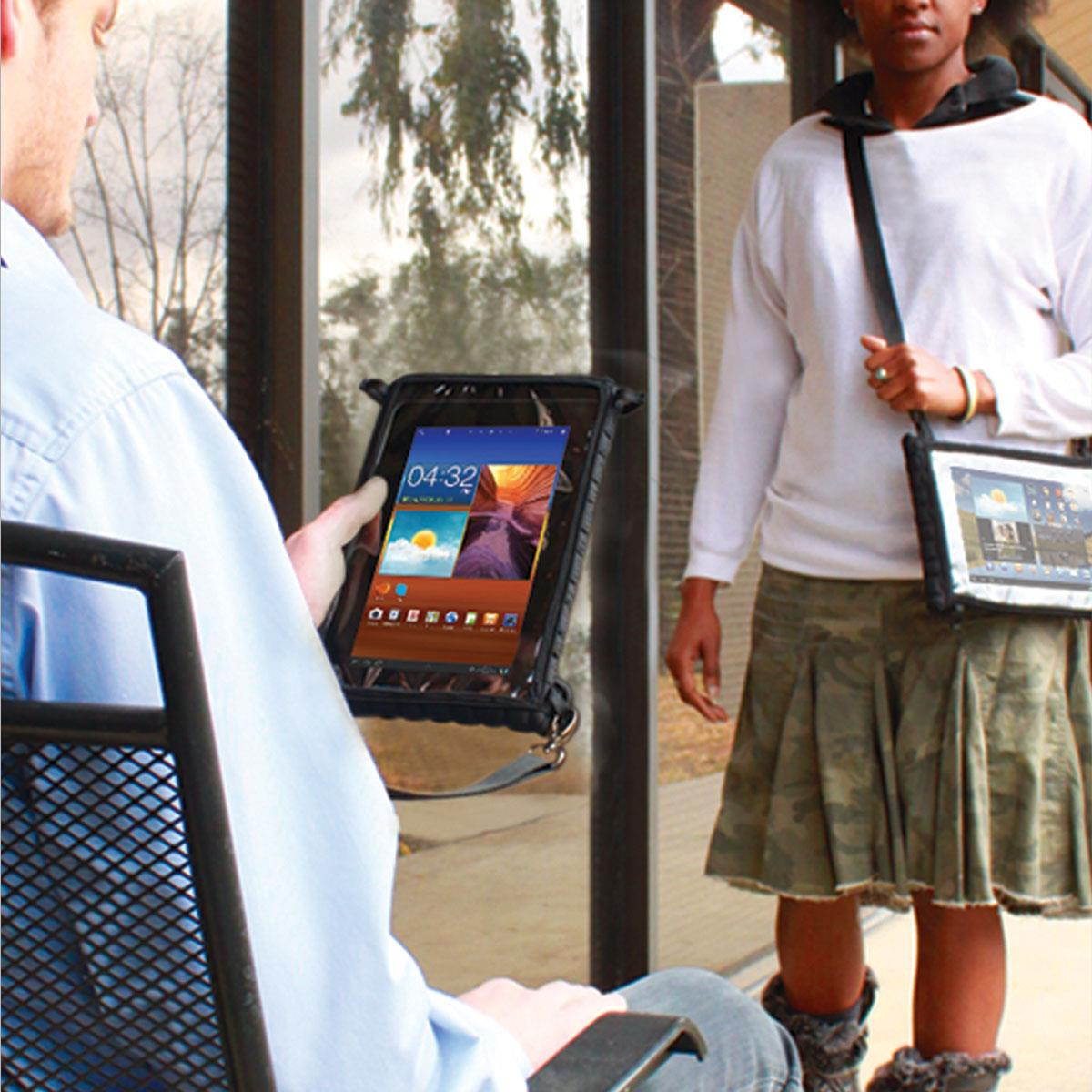 USA Gear FlexARMOR X Tablet Carrying Case with Touch Capacitive Screen Protector and Adjustable Shoulder Strap for iView, Aluratek, Kocaso, Mach Speed, Ematic, HipStreet, Nextbook, Supersonic & More!