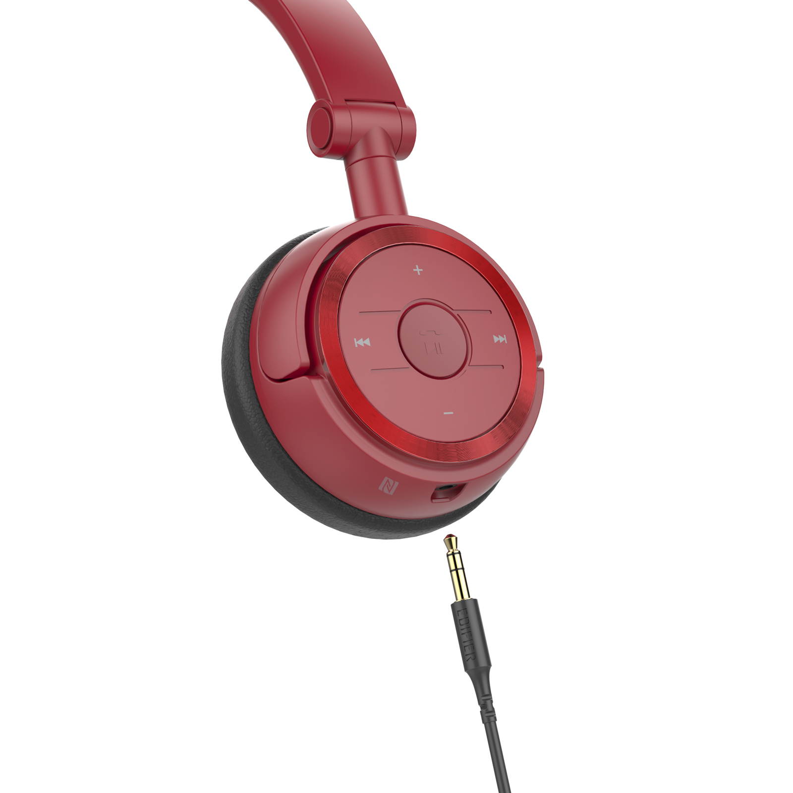 Edifier W675BT On-ear Bluetooth v4.1 Headphones Foldable with NFC Connect 40mm Drivers - Red