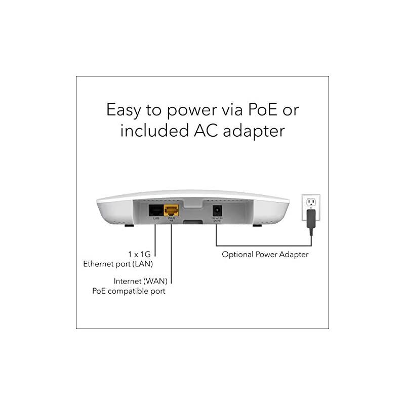 Wireless Access Point (WAC510B03) - Dual-Band AC1300 WiFi Speed | Up to 200 Clients | 1 x 1G Ethernet LAN Port | MU-MIMO | Insight Remote Management | PoE or Optional Power Adapter | 3-pack