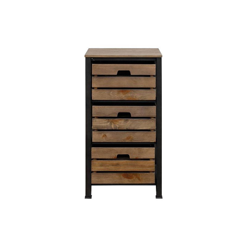 Sullivan Storage with 3 Crates Brown - Martin Furniture