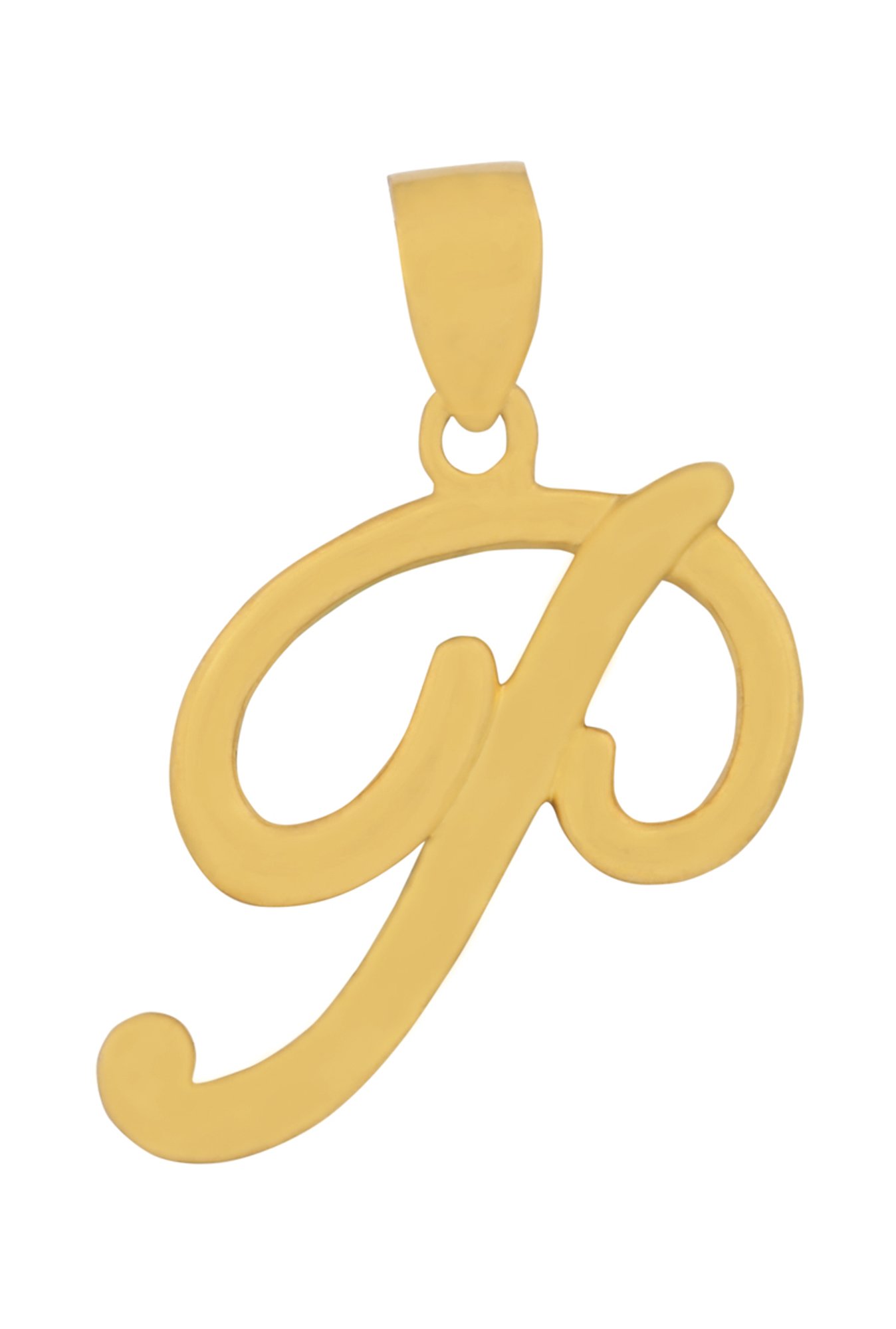 PC Jeweller Alphabet P 22 kt Gold Pendant without Chain