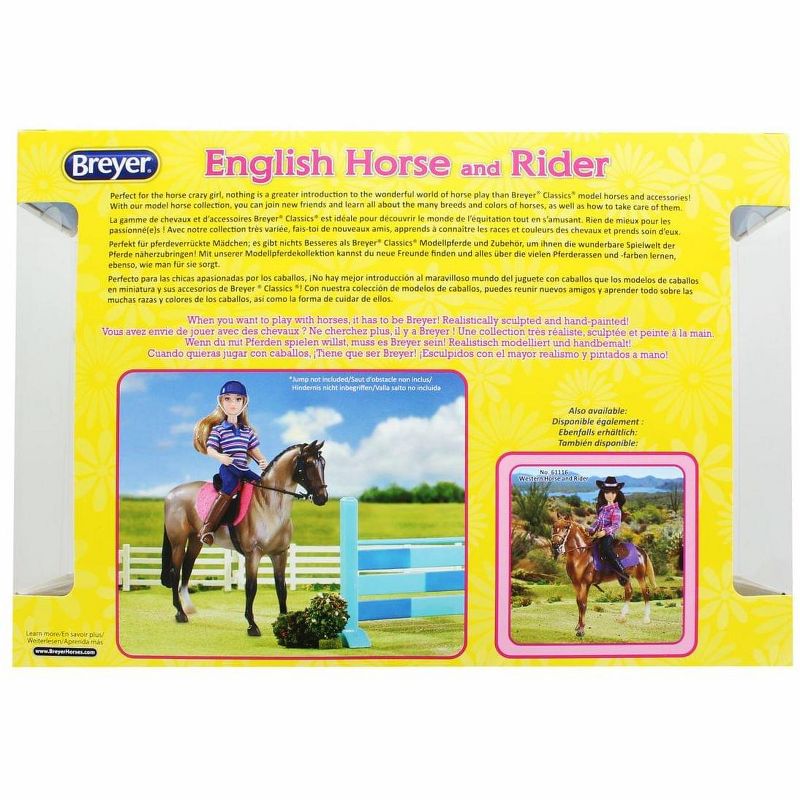 Breyer Animal Creations Breyer 1:12 Classics English Horse & Rider Model Horse Set