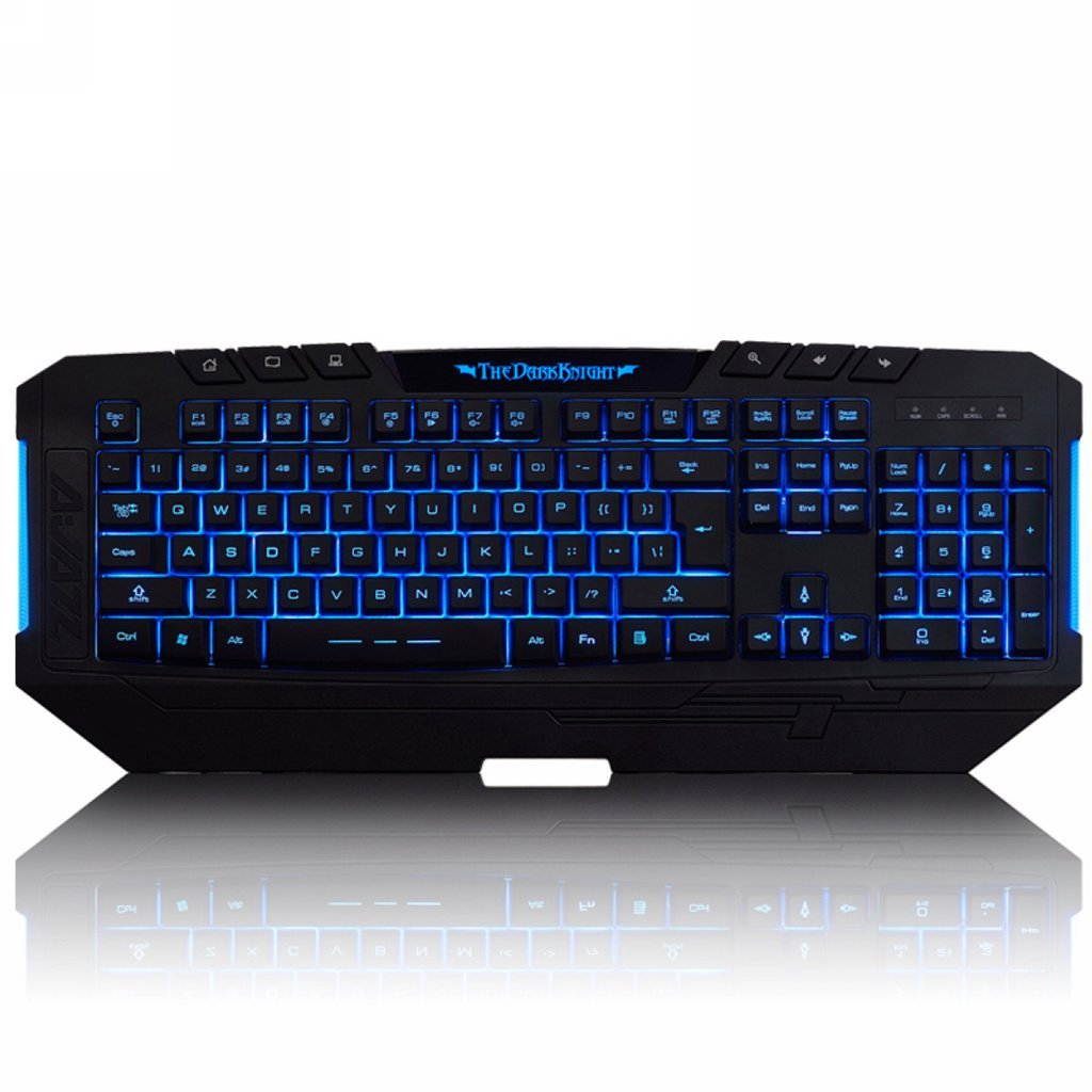Gaming Keyboard and Mouse Combo Set 7 LED Backlight Wired Keyboard 6 Button 4 DPI Gaming Mouse Bundle